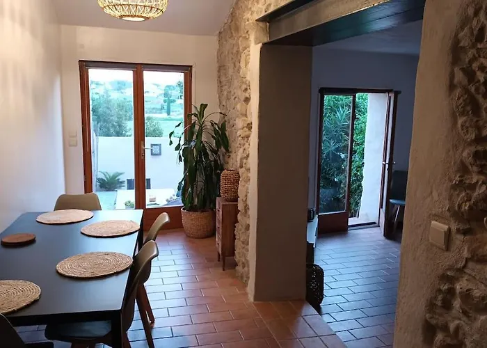 Maison De Village Cosy, Grande Terrasse Dominante * La Rouviere (Gard)